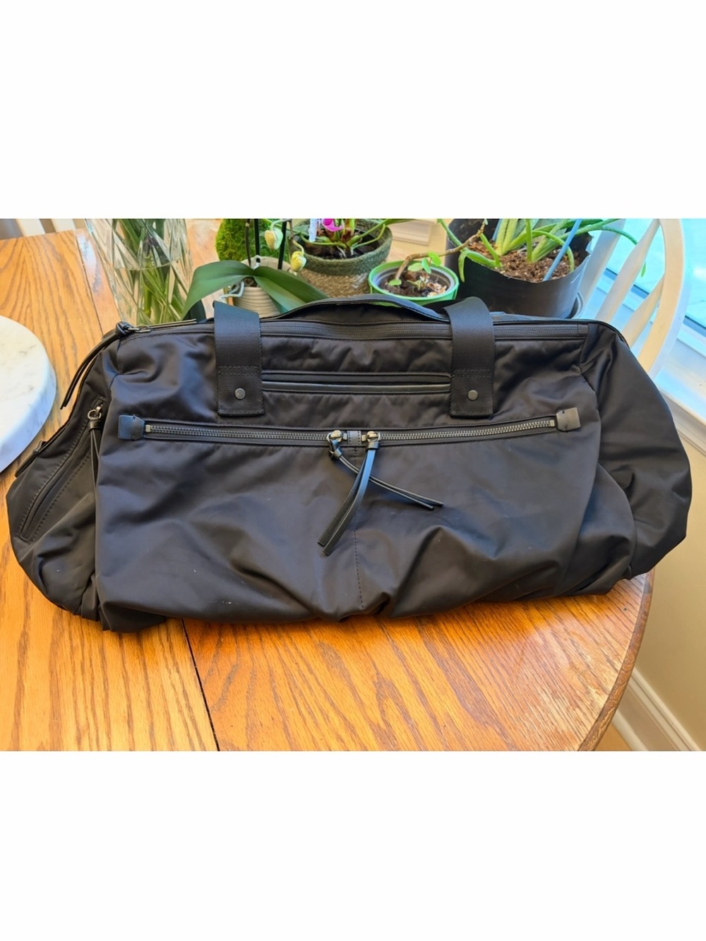 Lululemon Duffle Bag Go The Distance Women's Gym Black Yoga Exercise Travel Life